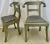 Late 19th Century Pair of Neoclassical Side Chairs, Wrapped Metal, Rams Heads, Europe Gustavian For Sale - Image 5 of 13
