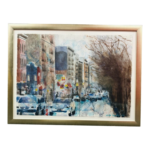 Painting “Dance1” Watercolor by Norbert Waysberg For Sale