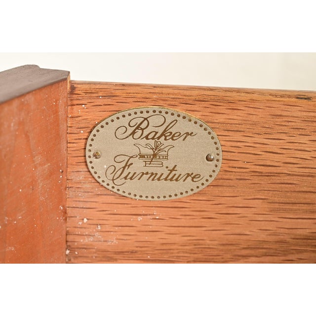 Baker Furniture Queen Anne Walnut Tea Table For Sale - Image 9 of 16