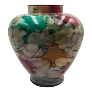 Mid-Century Murano Glass "Watercolor" Baluster Vase 1960s