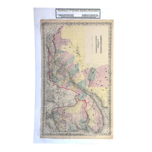 Antique 1870s g.w. Gray & Son Map: Dominion of Canada - Quebec & New Brunswick (32 X 20")"