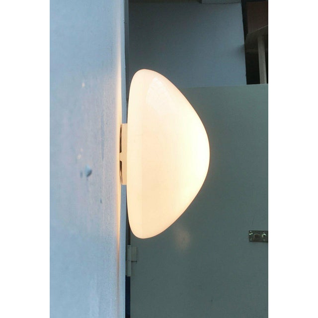 Glass Mid-Century Modern German Glass 961 Ceiling Lamp by Wilhelm Wagenfeld for Lindner, 1950s For Sale - Image 7 of 14