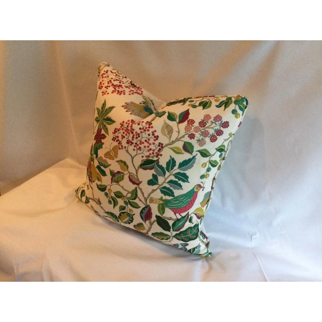 Shabby Chic Birds and Berries Pillow Cover For Sale - Image 3 of 6