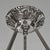 Metal French Art Deco Pendant Light by Cristalleries De Verdun Primaflore 1930 France - 2 Available For Sale - Image 7 of 10