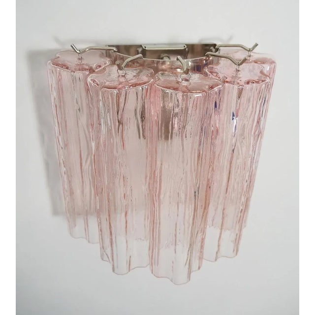 ORIGINAL MURANO GLASS AVAILABLE IN OTHER COLORS ELECTRICAL SYSTEM ADAPTED FOR US/AU/EU Italian pair of wall sconces...