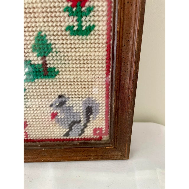 Mid 20th Century Mid 20th Century Vintage Framed Needlework "Home Sweet Home" For Sale - Image 5 of 7