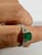 1.3 Carat Cushion Cut Emerald & 1.2 Carat Diamond Ring 14 Karat White Gold Emeralds are very precious , Very Difficult to...