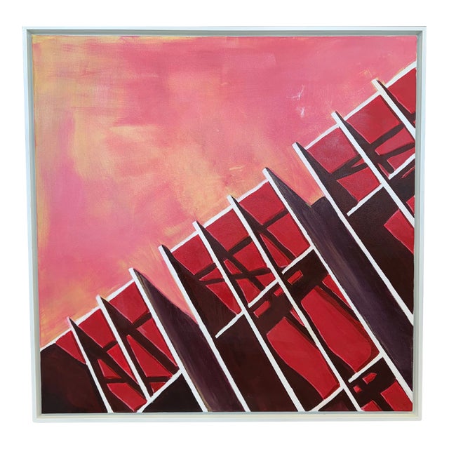 Contemporary Painting Jumping Off Point by Emily Orsich For Sale