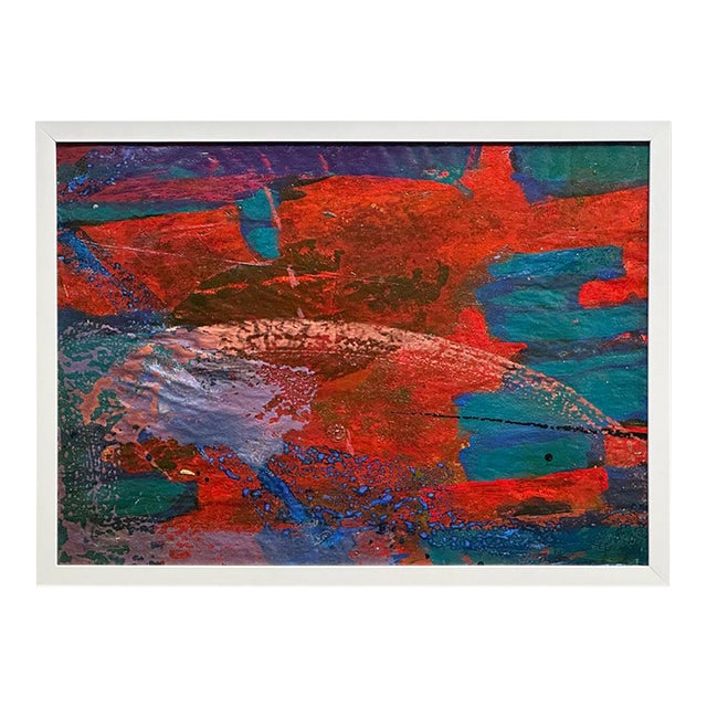 Mid 20th Century Daniel Buckler Original Abstract Painting 22 X 16 For Sale