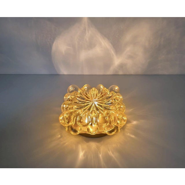 1970s Mid-Century Bubble Glass Wall Lamp attributed to Helena Tynell, Limburg, Germany, 1970s For Sale - Image 5 of 18