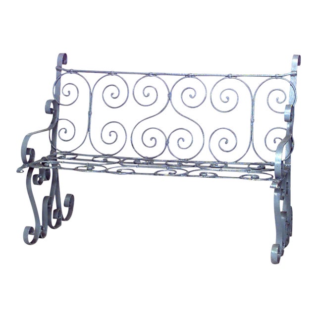 Outdoor Victorian Painted Iron Loveseat Chairish