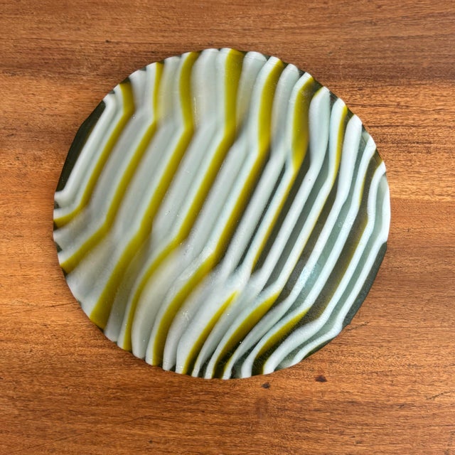 Midcentury Modern Slag Glass Catch-All Dish For Sale - Image 4 of 5