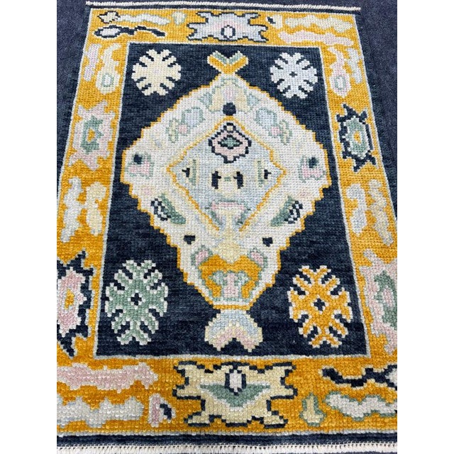 Turkish Oushak Rug 2'2" x 3' For Sale In Houston - Image 6 of 6