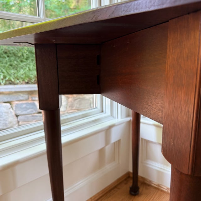 Queen Anne Vintage Queen Anne Dropleaf Corner Table For Sale - Image 3 of 9