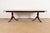 English Baker Furniture Style Georgian Banded Mahogany Double Pedestal Extension Dining Table, Newly Refinished For Sale - Image 3 of 14