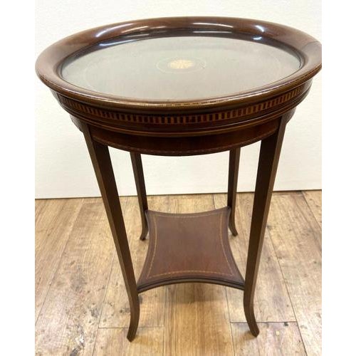 Sheraton Revival Side Table in Mahogany, 1920s For Sale - Image 3 of 11