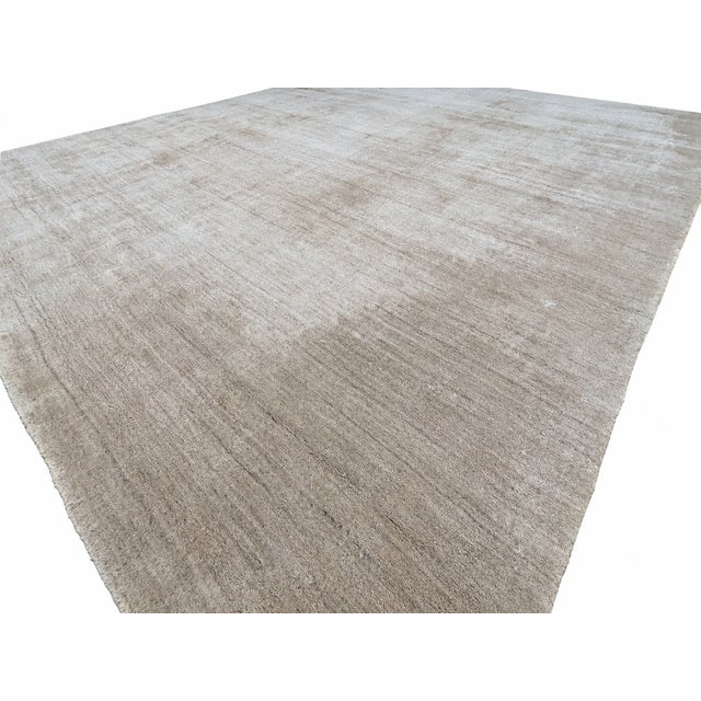 Contemporary Rh Amara Performance Handwoven Rug – 9' X 12' Wheat | 55% Wool & 45% Nylon | Handwoven For Sale - Image 3 of 18