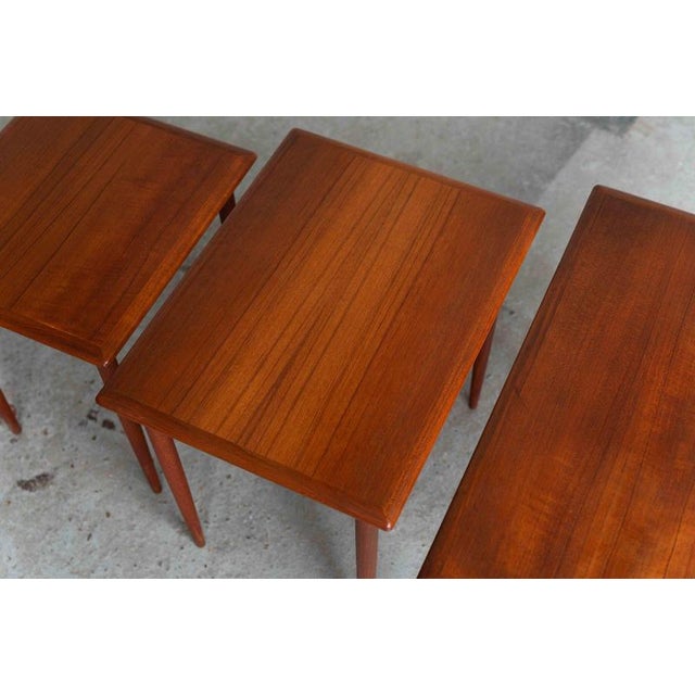 Danish Nesting Tables, Set of 3 For Sale - Image 5 of 18