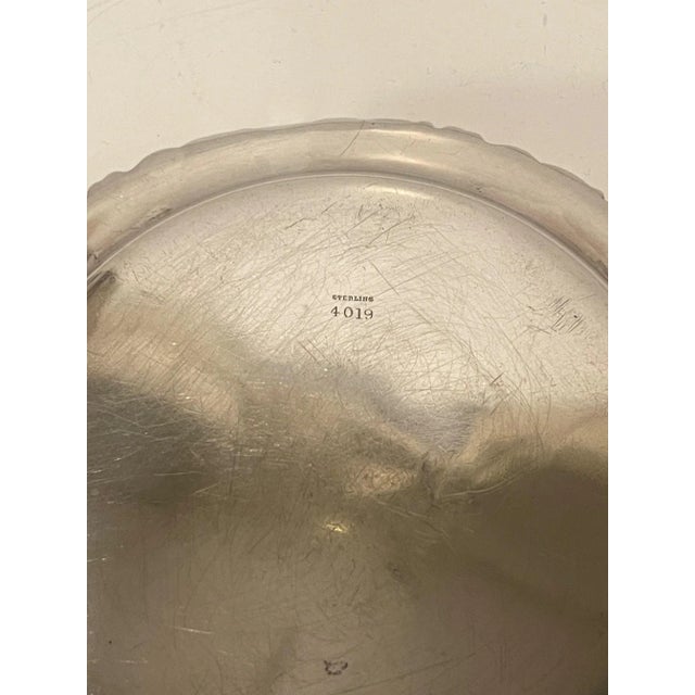 English Sterling Silver Salver or Card Tray, 19th Century For Sale In Savannah - Image 6 of 7