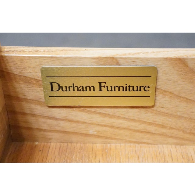 Brown Durham Furniture Solid Cherry Early American Style 22" Accent End Table 947-53 - Made in Canada For Sale - Image 8 of 13