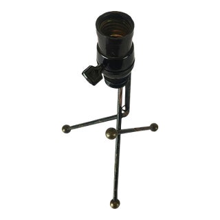 Small Iron and Brass Lamp Attributed to Arturo Pani For Sale