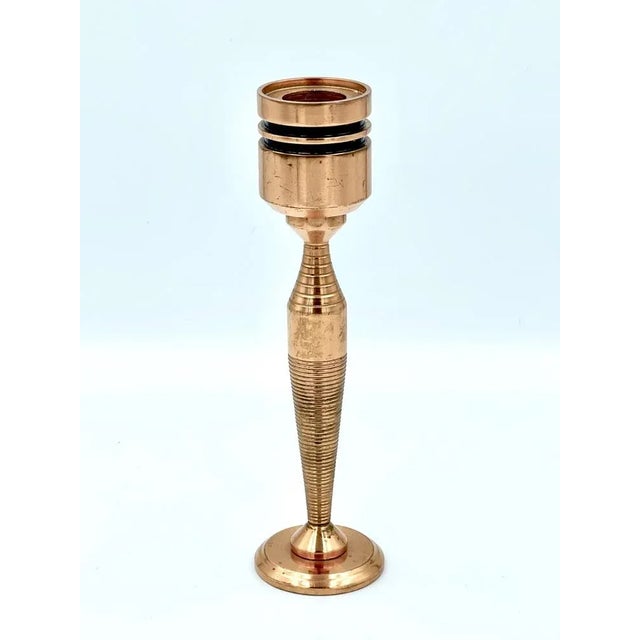 Brutalist Cooper Candleholder, 1970s For Sale - Image 6 of 6