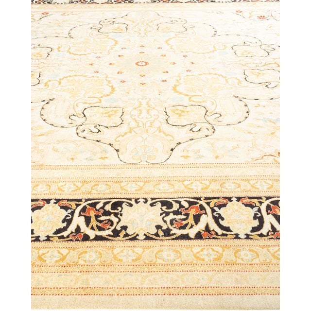 Solo Rugs Mogul, One-of-a-Kind Hand-Knotted Area Rug - Ivory, 10' 2" x 15' 0" For Sale - Image 4 of 8