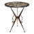 Italian Specimen Marble Top Wrought Iron Occasional Table For Sale