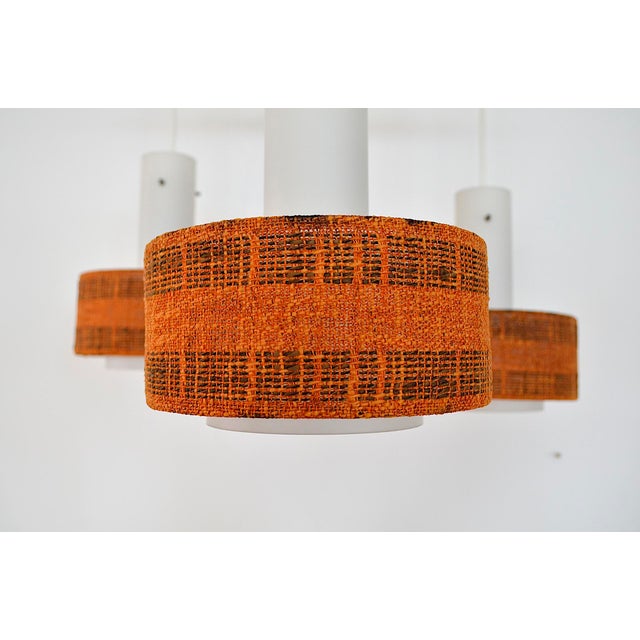 1960s Scandinavian Pendant Lamp in Teak and Opal Glass, 1960s For Sale - Image 5 of 8