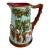 Antique Majolica Pitcher by Mouzin Leach & Cie, Nimy-Les-Mons, 1890s For Sale