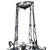 1990s 1990s French Country Style Wrought Iron 4 Light Chandelier W/ Alabaster Shades For Sale - Image 5 of 7