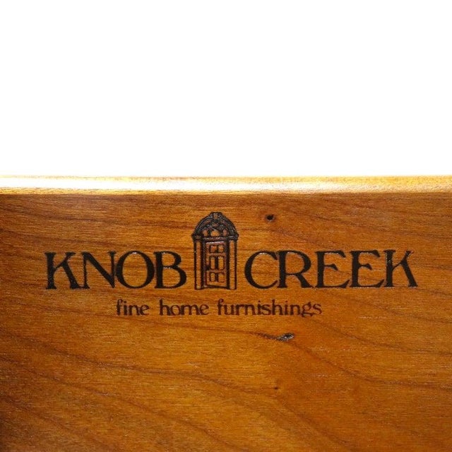Knob Creek Chippendale Cherry Block Front 4-Drawer Chest C1930 For Sale - Image 10 of 10