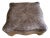 Western Distressed Leather Ottoman by Hickory Furniture For Sale
