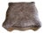 Western Serpentine Distressed Leather Ottoman by Hickory Furniture For Sale