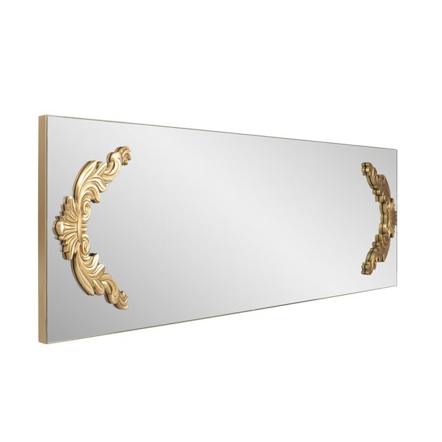 Adelard Mirror in Antique Gold For Sale In Chicago - Image 6 of 10