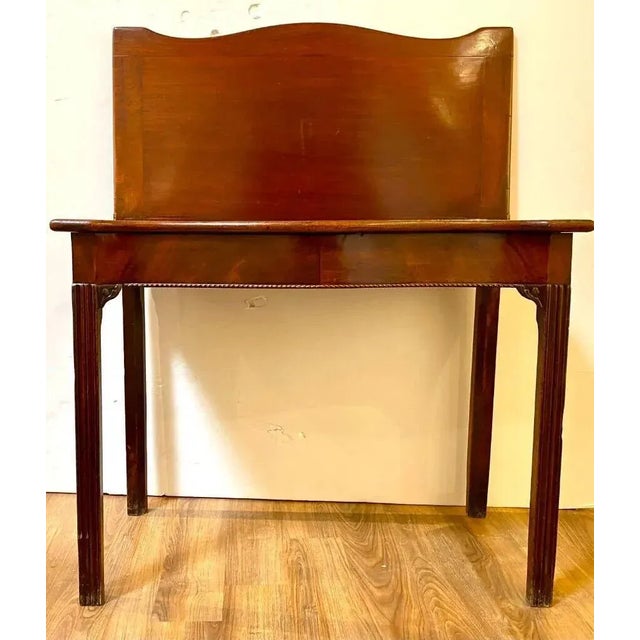 George Iii 18th Century Mahogany Chippendale Game Table Flip Top For Sale - Image 4 of 11
