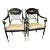 Pair of Henredon Ladder Back Arm Chairs For Sale