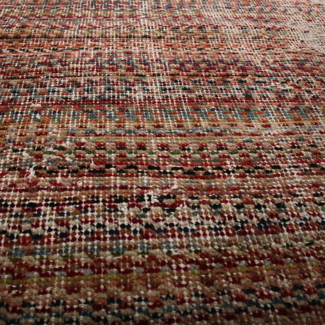 Rug & Kilim 1960s Vintage Distressed Art Deco Rug, Multicolor Geometric Pattern For Sale - Image 4 of 7