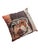 Illustration Custom Whimsical Bulldog Throw Pillow With Monocle Patchwork Design For Sale - Image 3 of 5