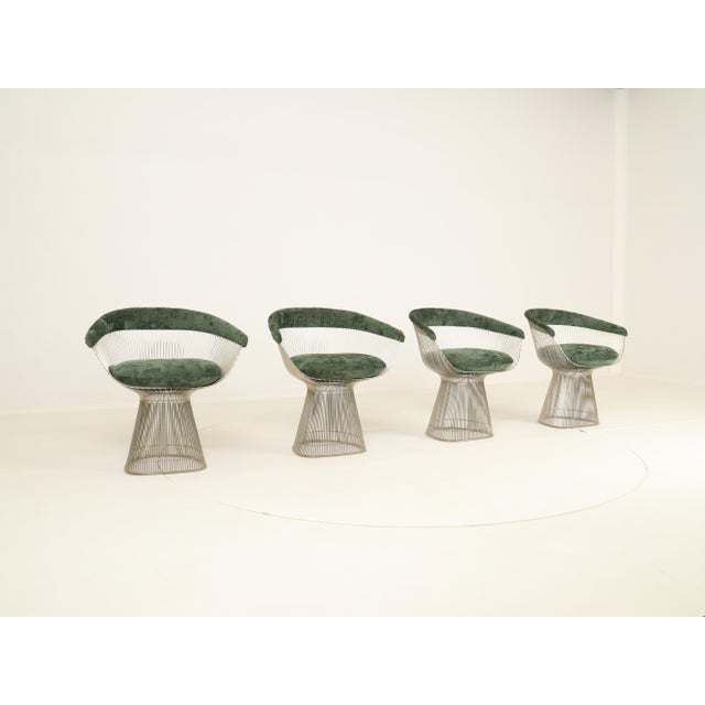 Wire Dining Set by Warren Platner for Knoll, 1980s, Set of 5 For Sale - Image 6 of 18