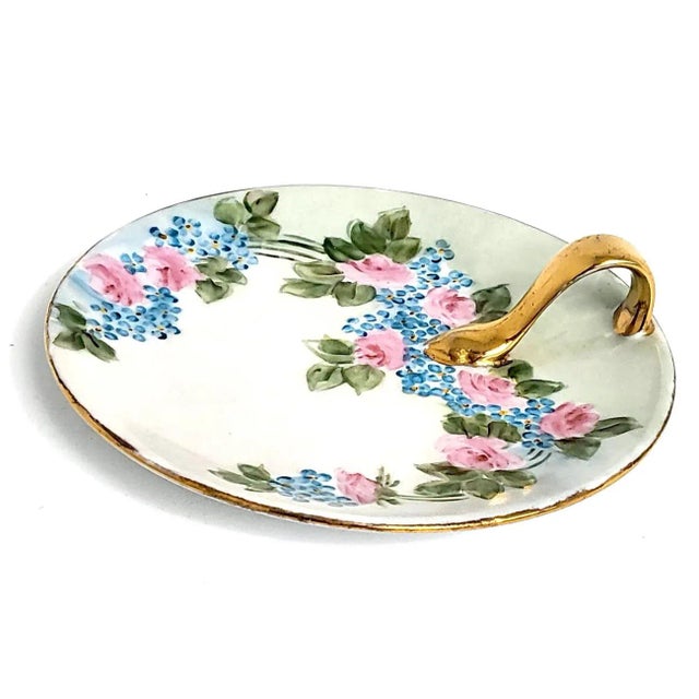 Vintage Floral Lemon Serving Plate For Sale In Miami - Image 6 of 10