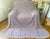 Purple Queen Chenille Embroidered Fringed Fleur-De-Lis Bedspread For Sale - Image 8 of 10