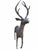 Figurative 1980s Bronze Stag and Doe Garden Sculptures, Pair For Sale - Image 3 of 10