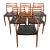 1960s Mid Century Danish Modern Dining Chairs Set 6 Niels j.l Moller #78 #62 Walnut For Sale