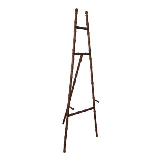 Faux Tortoise Shell Bamboo Easel For Sale