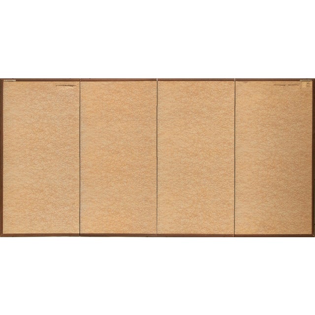 C. 1950-1960s Shōwa Era Japanese Byobu Screen "Samurai" For Sale - Image 11 of 12