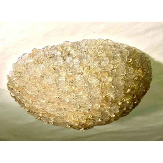 Murano Glass Ceiling Light by Barovier & Toso, 1960s For Sale - Image 9 of 11