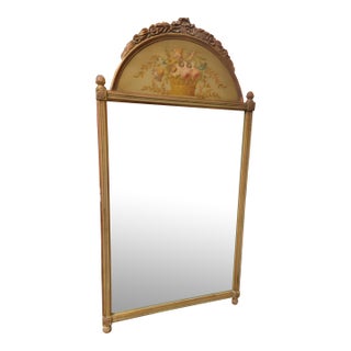Antique 1920s Berkey & Gay Italianate Hand Painted Venetian Mirror For Sale