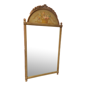 Antique 1920s Berkey & Gay Italianate Hand Painted Venetian Mirror