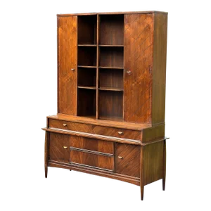 1960s Vintage Mid-Century Modern Walnut Server by Dixie